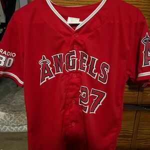 Red Angels Kids Baseball Jersey